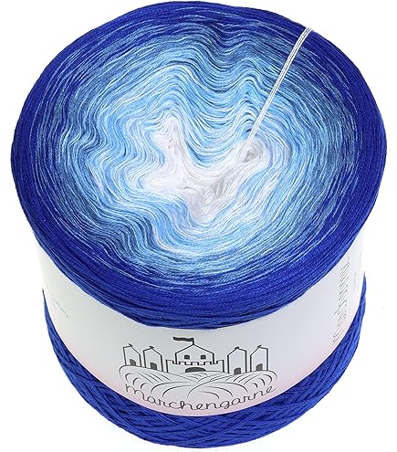 Farbverlaufsgarn Wilder Basar - 4fach Bobbel Wolle 300g/1140m Für Häkeln & Stricken