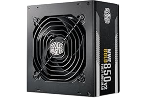 ‎COOLER MASTER Cooler Master MWE Gold 850 V2 ATX 3.1 Vollmodulares Netzteil – ATX 3.1-Unterstützung, 80 Plus Gold, 850 Watt PC-Netzteil, PCIe 5.1-Verkabelung, 120 mm HDB-Lüfter, Hochtemperaturschwelle