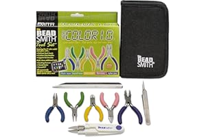 THE BEADSMITH Beadsmith Schmuck-Werkzeug-Set, mit Reise-Box, 8-teilig