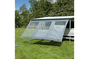 your GEAR Panorama Wall 3,7 x 2 m - Paroi avant pour store protège du soleil, du vent et de la pluie