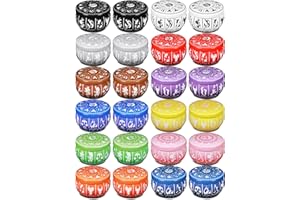 Ahyiyou DIY Zodiac Candle Tins, Round Containers with Lids, Candle Wicks, Wicks Holder, Wicks Stickers for Candle Making, Arts & Crafts, Storage & More (2.4oz)