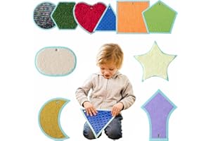 ‎ODOXIA Sinnesmatten Für Autistische Kinder | Taktile Scheiben | Sensorische Fliesen | Sensorischer Teppich | Multisensorisches Textur Spielzeug | Sensory Mats (Shapes)
