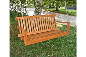 Benelando Hängebank 180kg belastbar Gartenbank Sitzbank Holzbank Gartenschaukel Schaukel