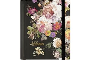 Midnight Floral Large Address Book