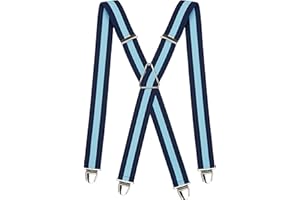 PIERROT Tirantes para Hombre - Clips Extra Fuerte - Tirantes Sólidos y Artesanales para Hombres Garantía de por vida - Tirantes para Pantalones - Una Talla Para Todos