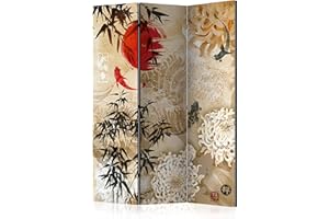 murando Decorative Room Divider Orient Japan Asia 135x172 cm / 54"x68" Single-Sided Folding Screen Room Partition Non-Woven Canvas Print Opaque Display Zen p-C-0003-z-b