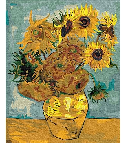 Kit di pittura con i numeri per la testa di fiore della ragazza / Peonie bianche - Italia