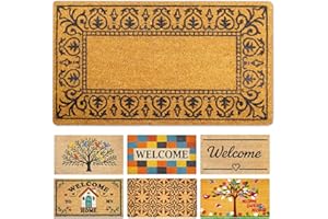 LUA VIKA Zerbino ingresso esterno cocco - Classico - 40x70 cm - tappeto ingresso esterno casa - zerbino cocco - zerbini moderni e originali