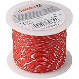 Meister Maurerschnur rot/weiß - 100 m Länge - Ø 2,0 mm - Polypropylen geflochten - Knotenfest - Reißfest & Belastbar - Auf Sp