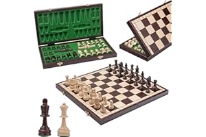 Set di scacchi professionale OLYMPIC di alta classe, grande 42 cm / 16,5 pollici, realizzato a mano in legno da Master Of Chess