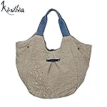 Borsa donna in tessuto effetto stropicciato Pezzo Unico