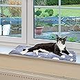 pet prime Cat Window Perch, Luminous Print Cat Window Lying Mat for Windowsill,Cat Window Bed Mat 90 x 28CM