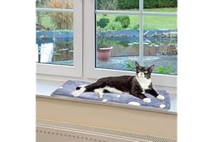 pet prime Cat Window Bed Mat, Cat Window Hammock, SSill Non-Slip Lounger Cushion for Windowsill 90x28cm(Luminous Print)