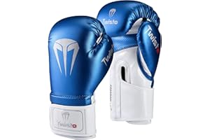 Twisto Boxing Gloves – Professional Training & Sparring Gloves for Men & Women – Muay Thai, MMA, Kickboxing, Heavy Bag, Gym Workout – Premium PU Leather with Wrist Support – 10oz 12oz 14oz 16oz