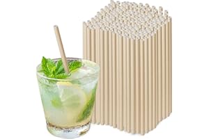 AllBags Papierowe słomki do picia, 250 sztuk, idealnie nadają się do dekoracji koktajlowych, urodzin, ślubu i okazji