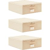 Ocean Home Textile 3'l&uuml; K&uuml;&ccedil;&uuml;k Boy Bej Balıksırtı Destekli Hur&ccedil; Set 31 x 38 x 12 cm
