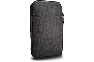 MyGadget Borsa Nylon 6,5" - Case Protettiva - Custodia Sleeve - (10 cm x 17 cm) - -Portatile per eBook Reader | Smartphone | Apple iPhone 13 Pro - Colore Nero