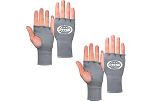 Farabi Sports Vendas de Boxeo, Guantes elásticos de Invierno de Medio Dedo, Acolchado sin Gel para MMA, Muay Thai, Deportes de Combate, Kickboxing y Artes Marciales.