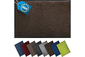 TIMELEOS Wycieraczka zatrzymująca brud z wyjątkowo silnym brudem i wchłanianiem wilgoci, wodoodporna, nadaje się do prania, odporna na zabrudzenia, wycieraczka (taupe, 40 x 60 cm)