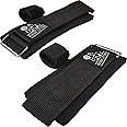 Nordic Lifting StrapWrapz™ Lifting Straps & Wrist Wraps Functionality in 1 - for Weightlifting, Powerlifting & CrossFit for the Best Support - With Neoprene Padding 1 Year Warranty