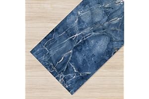 ILGRUPPONE Il Gruppone Passione Casa Tappeto Cucina Antiscivolo Made in Italy Passatoia Antimacchia Multiuso Corridoio Soggiorno Lavabile in Lavatrice - 50x100 - Blu