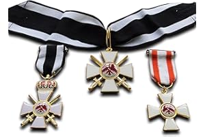 Trikoty Ordine dell'Aquila Rossa 2a Classe + 3 Medaglie Imperiali Prussiane Medaglia Militare Repro