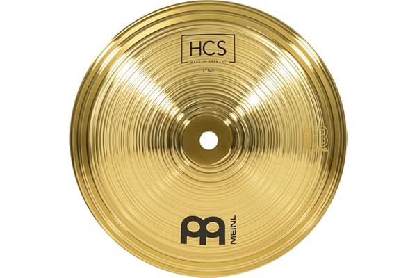 Meinl Cymbals HCS Cymbale Bell / Cloche 8 pouces (20,32cm) pour Batterie – Finition Traditionelle en Laiton, fabriquée en Allemagne (HCS8B)