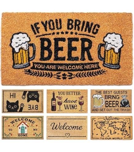 Droog Design - Welcome Mat - Brown (Hippomat) : Amazon.co.uk: Home