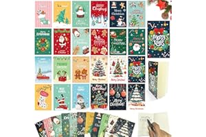 Sunshine smile 24 stück Mini Notizblock Weihnachten,Mini Tagebuch Weihnachten Notizblock Kinder,Kinder Tragbare Tasche Notebooks Weihnachtsmann, Schneemann für Mädchen Jungen