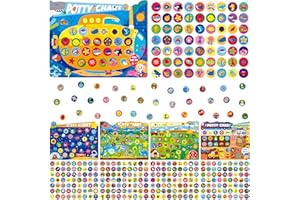 HEBAYY Potty Training Sticker Chart for Kids, 15 Incentive Potty Charts & 630 Stickers (Space, Farm, Dinosaur, Ocean, Construction Site) Potty Training Charts for Boys & Girls, Multiple Toddlers