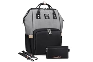 Pomelo Best plecak na akcesoria do przewijania niemowląt - stylowy plecak z podkładką do przewijania, wielofunkcyjny, odporny na działanie wody, duża pojemność, plecak na podróż