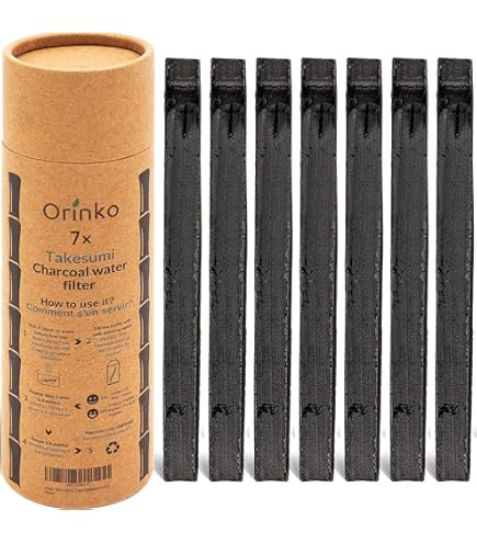 Carbone Attivo Binchotan Giapponese Di Kishu - 5 Bastoncini Per Purificare L'Acqua, 150g - Foto 7