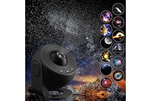 YunLone Home Planetario Nebulosa Luna Pianeti Stella Proiettore da soffitto con 13pcs Film Discs, Quite, Luce notturna lampada di proiezione