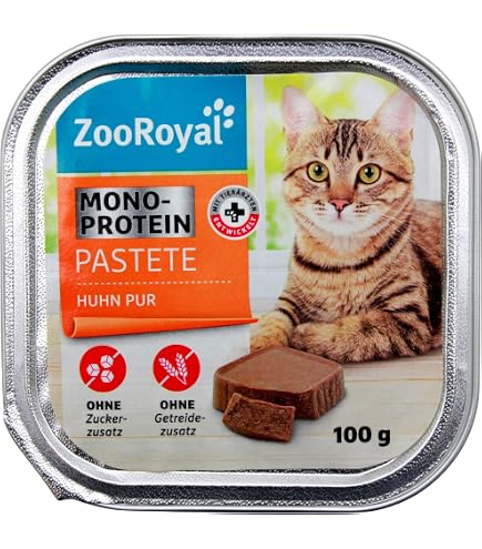 ZooRoyal Katzen Mousse mit Huhn 12x85g Katzen Nassfutter Alleinfuttermittel  Katzenfutter Dosen Multipack von Onlineshop Bormann : Amazon.de: Haustier