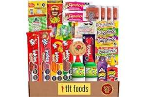 TLT FOODS Lote Dulces Mexicanos – Pack Variedad Chuches Mexicanas Picantes Para Regalar, Mix Surtido Golosinas Caramelos, Candy Box Snacks Mexico, Chamoy, Pelon Pelo Rico, Pulparindo, Tamarindo