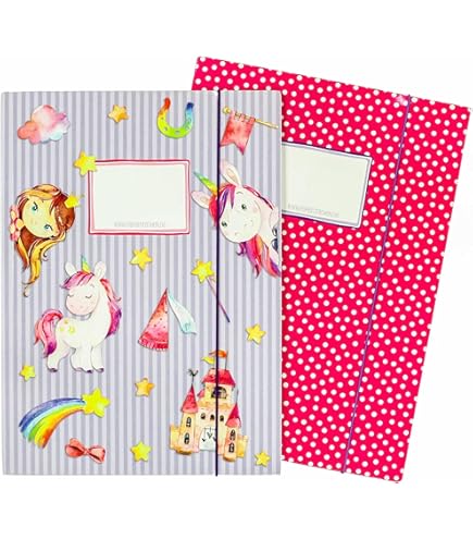 Cartellina Portadocumenti Over The Rainbow Con Elastico, DIN A4, 240x330 Mm, Design Acquerello - Foto 6