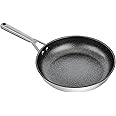 Ninja ZEROSTICK Stainless Steel Cookware 28cm Frying Pan, Long Lasting, Non-Stick,Induction Compatible Frying Pan, Oven Safe 