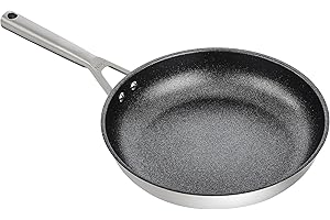 Ninja Foodi Zerostick patelnia ze stali nierdzewnej 28 cm, trwała, z powłoką zapobiegającą przywieraniu, nadaje się do kuchenek indukcyjnych, nadaje się do piekarnika i mycia w zmywarce, C60028EU