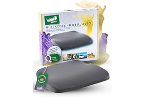 VitaL Kissen® – Orthopädisches Keilkissen Auto anthrazit – Ergonomisches Sitzkissen für Fahrersitz & Beifahrersitz – Entlastet Rücken, Hüfte & Knie – Für aufrechtes, schmerzfreies Sitzen im Fahrzeug