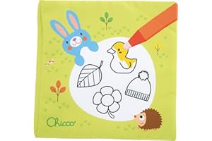 Chicco Il Libro delle Stagioni Album da Colorare per Bambini con Pennarello Magico ad Acqua, Libretto Aqua Doodle, Insegna Numeri e Stagioni, i Colori Scompaiono da Asciutti, Giochi Educativi 2-4 Anni