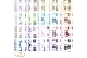 Augshy 3300 Diamantes de Imitación Autoadhesivos, Brillantes para la Cara, Pegatinas cara Brillantes Festival, Pegatinas Cara Brillantes Cara para DIY Decoración Fiesta Carnaval Manualidades y Adornos