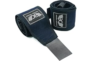 WARM BODY COLD MIND Fasce Polsi per Sollevamento Pesi - Cotone Wrist Wraps, Polsiere Palestra per Powerlifting, Bodybuilding,Fitness, Calisthenics, Crossfit, Stacchi da Terra, Uomo Donna