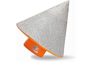 fraise diamant carrelage 50mm – BRSCHNITT mèche de chanfrein diamantée foret biseauté pour façonner l'élargissement, nettoyer les trous existants de granit, marbre et porcelaine