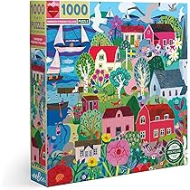 Eeboo - Puzzle Adulte 1000 pièces Jane Austeen's Book Club - Puzzle Adulte en Carton recyclé