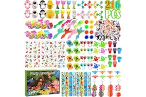 KOMABLEN Relleno Piñata Cumpleaños Infantil, 216 Piezas Juguetes para Infantiles, Pack Regalos Cumpleaños Niños Regalos Fiesta para Pascua, Halloween, Navidad, Carnaval para Niñas Niños