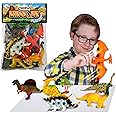 Jumbo Playset - Dinosaur from Deluxebase. Large Dinosaur Figures Toy Set. Bag of large dinosaur toys including Stegosaurus, Pterodactly and Spinosaurus. Perfect dino toys for boys and girls