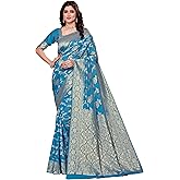 Shasmi Women's Firozi Printed, Embroidered, Embellished Bandhani Georgette Party Sari collections With Blouse Piece for Weddi