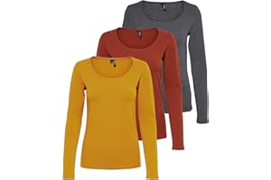 Vero Moda - Camiseta de Manga Larga para Mujer