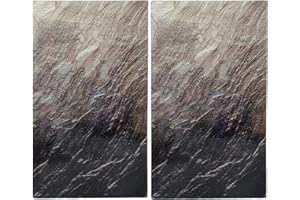 URBN-CHEF 2pcs Kitchen Tempered Glass Chopping Cutting Worktop Stove Cover Protector Board