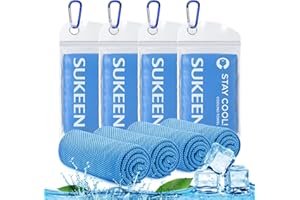 Sukeen Serviettes rafraîchissantes pour hommes et femmes, serviettes de fitness, serviettes de glace, bleu ciel